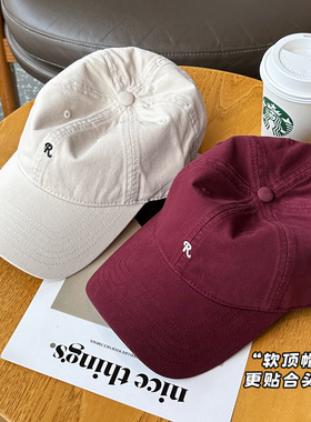经典百搭小R字母棒球帽男女