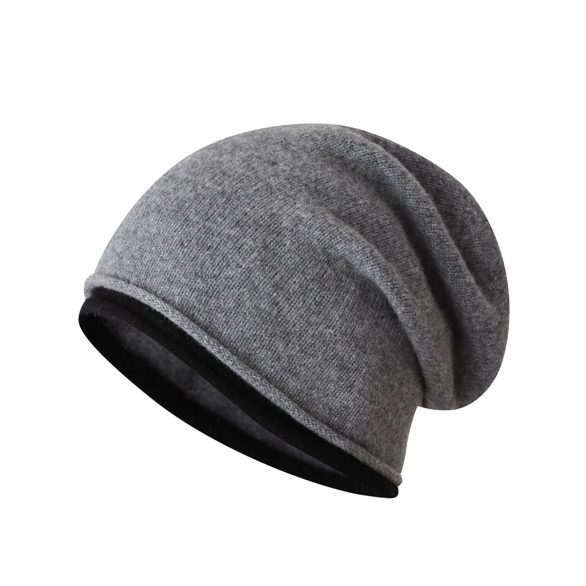 100羊毛堆堆帽男女同款灰色百搭套头帽冬天保暖针织帽子包头帽潮,淘宝优惠券,粉丝福利购,淘宝优惠卷