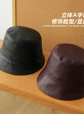 胡茬叔叔秋冬复古渔夫帽