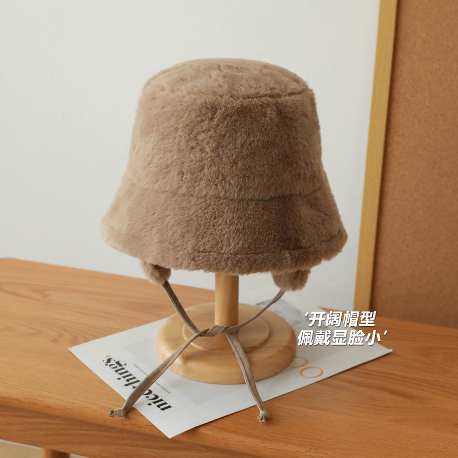 毛绒护耳渔夫帽女生冬天防风骑车帽子厚款毛茸茸保暖盆帽雷锋帽男,淘宝优惠券,粉丝福利购,淘宝优惠卷