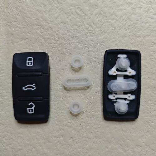 大众车钥匙按键皮适用于Polo宝来捷达朗逸途观速腾斯柯达捷达外壳 - 图0