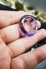 Natural amethyst raw stone hand-carved ring ring 18.5 strips wide 9.4 weight 8.2 grams one picture one item
