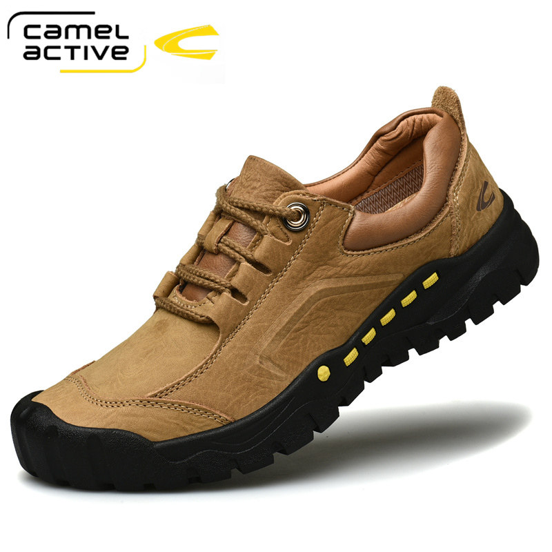 德国骆驼动感男鞋春季秋皮鞋户外休闲鞋真皮牛皮防滑登山徒步工装,淘宝优惠券,粉丝福利购,淘宝优惠卷