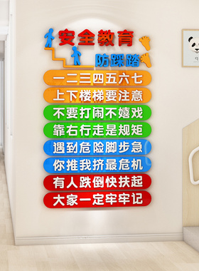楼梯背景墙亚克力3d立体墙贴