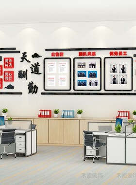 团队风采展示企业文化公告栏墙贴
