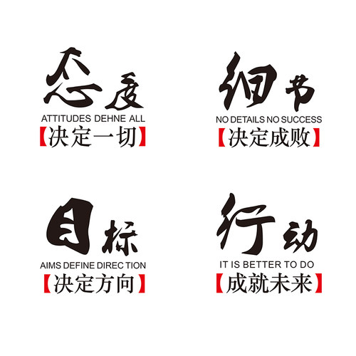 公司企业文化墙亚克力3D立体墙贴励志标语办公室会议室背景墙装饰 - 图3