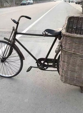 怀旧70年代洋车二八民俗老物件