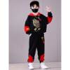 Chinese style children's clothing 8-year-old boy long-sleeved spring and autumn suit 9 cool dragon boy velvet sweatshirt spring clothes 12