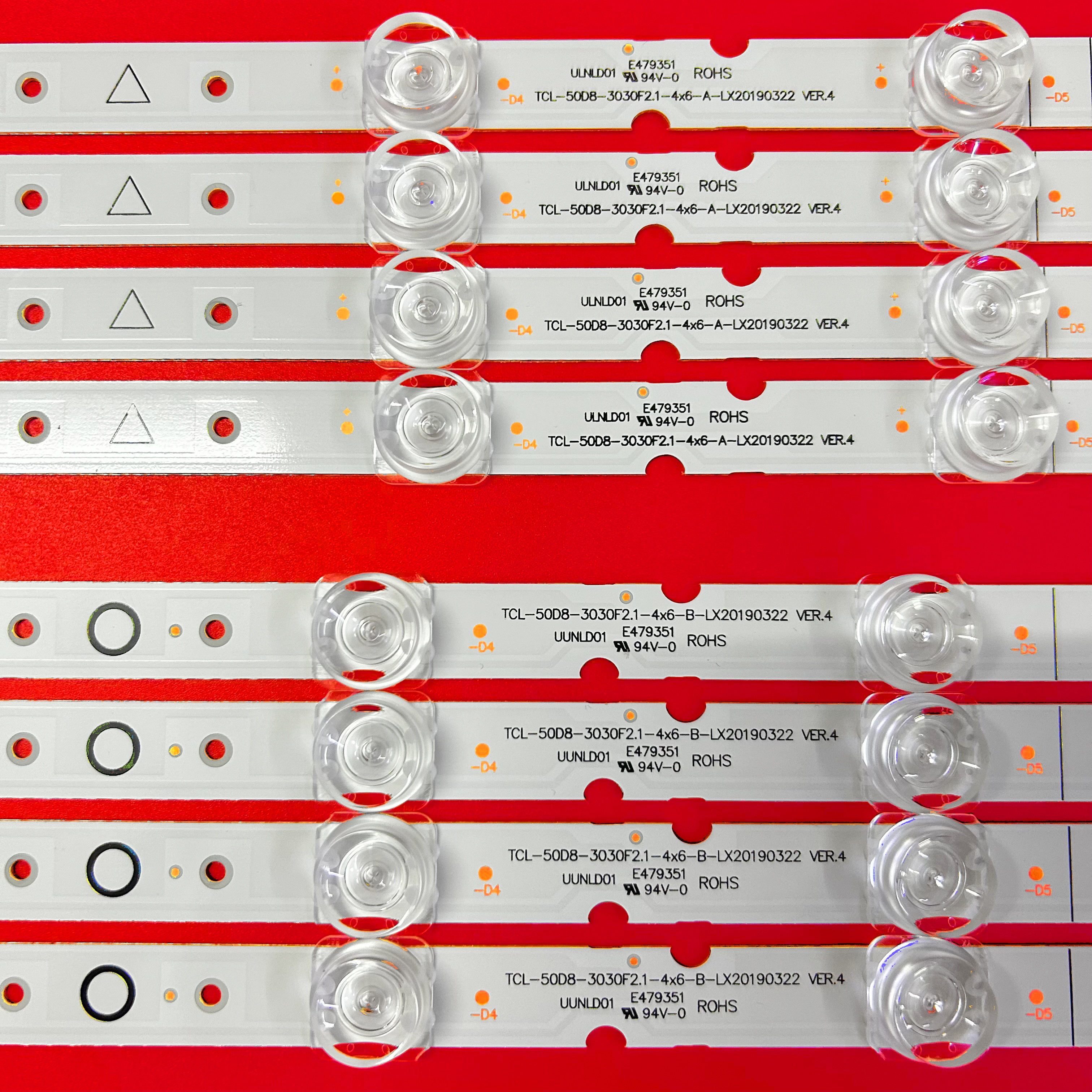 适用TCL 50D8灯条TCL-50D8-3030F2. 1-4X6-A/B-LX2019322 VER.4 - 图1