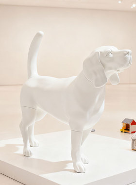 比格狗摆件宠物用品展示拍照道具狗客厅大厅装饰店铺摆设品狗模特