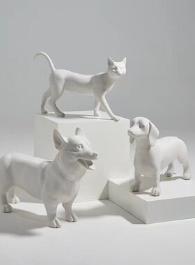 宠物店狗模特可拆展示架橱窗道具3d定制宠物模特狗衣服拍摄道具狗