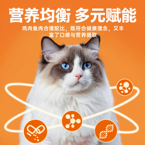 伊纳宝猫咪辅食金味道营养鱼糊猫条湿粮成猫孕猫奶昔罐头24小包 - 图2