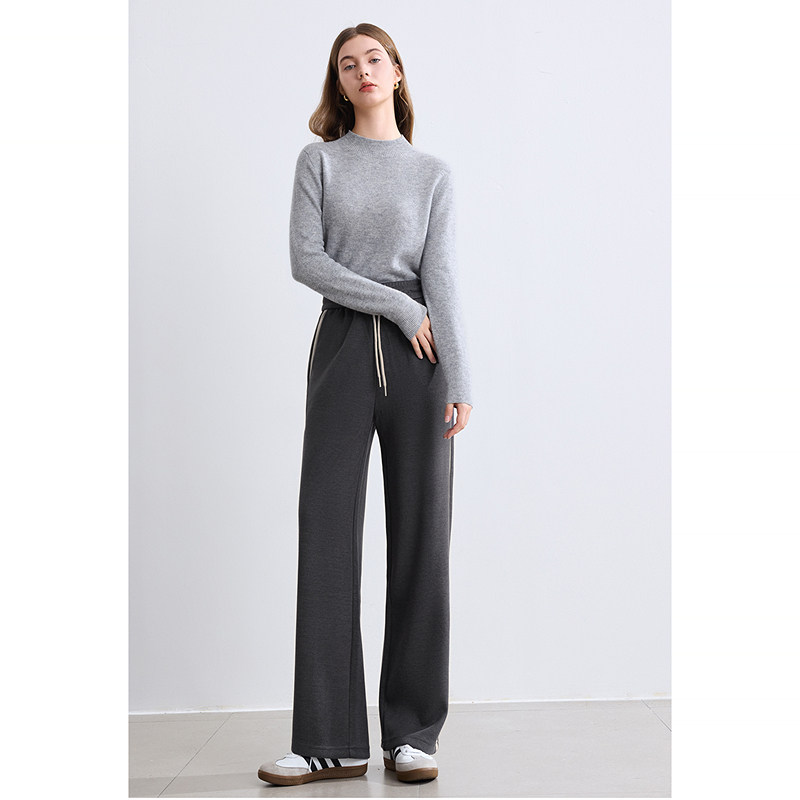 betu百图高腰卫衣裤女垂感阔腿裤2025年冬季新款显瘦休闲裤长裤,淘宝优惠券,粉丝福利购,淘宝优惠卷