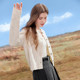 Betu Baitu French Color Dot Knitted Cardigan Women's 2026 Spring New Thin Butterfly Button Sweater Jacket