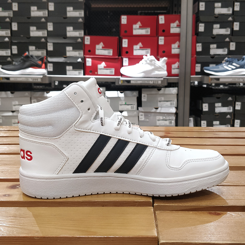 阿迪达斯男鞋Adidas高帮板鞋秋冬季新款正品小白鞋运动鞋子FY8616