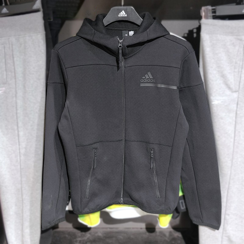 【断码清仓特价】Adidas阿迪达斯外套男款休闲工装连帽夹克H59455