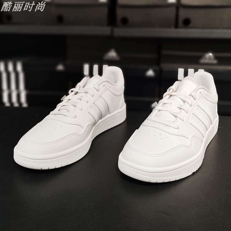 阿迪达斯男鞋休闲鞋Adidas新款低帮篮球运动板鞋小白鞋正品IG7916