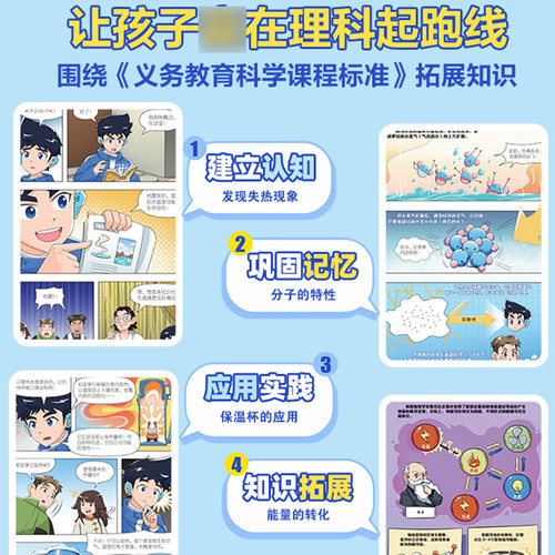米吴科学漫画书全9辑36册奇妙万象篇第1辑4册6-12岁乐乐趣阅读 - 图2