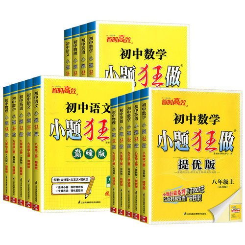 2025适用 小题狂做提优版八上数学语文英语物理 初中八年级上下册同步课时训练资料练习册教辅练习册基础同步训练 新华正版 - 图2