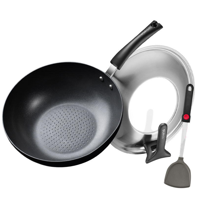 苏泊尔不粘锅家用无油烟电磁炉平底 supor苏泊尔至梵炒锅