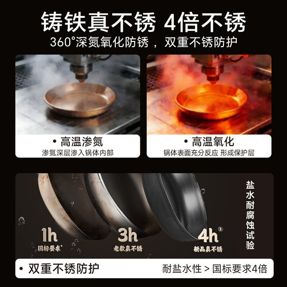 Supor cast iron frying pan uncoated