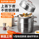 Supor steamer three-layer thickened cooking pot