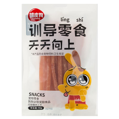 烘焙鸡肉丝零食90g宠物零食鸡肉条小狗狗训练鸡胸肉鸡肉干狗食品 - 图0