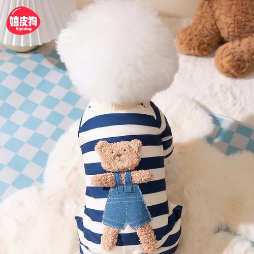 立体小熊小狗狗四脚衣服雪纳瑞比熊小型犬泰迪宠物秋冬款冬季秋装 - 图1