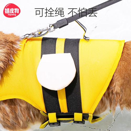 嬉皮狗宠物救生衣狗狗游泳衣夏季柴犬泰迪小型犬玩水衣服中大型犬 - 图2
