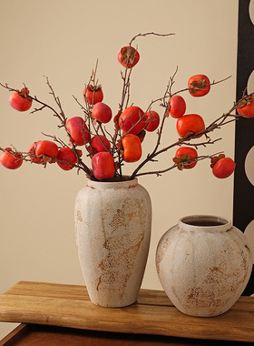 侘寂风花瓶摆件家居玄关客厅桌面年礼装饰品新居乔酒店样板房装饰