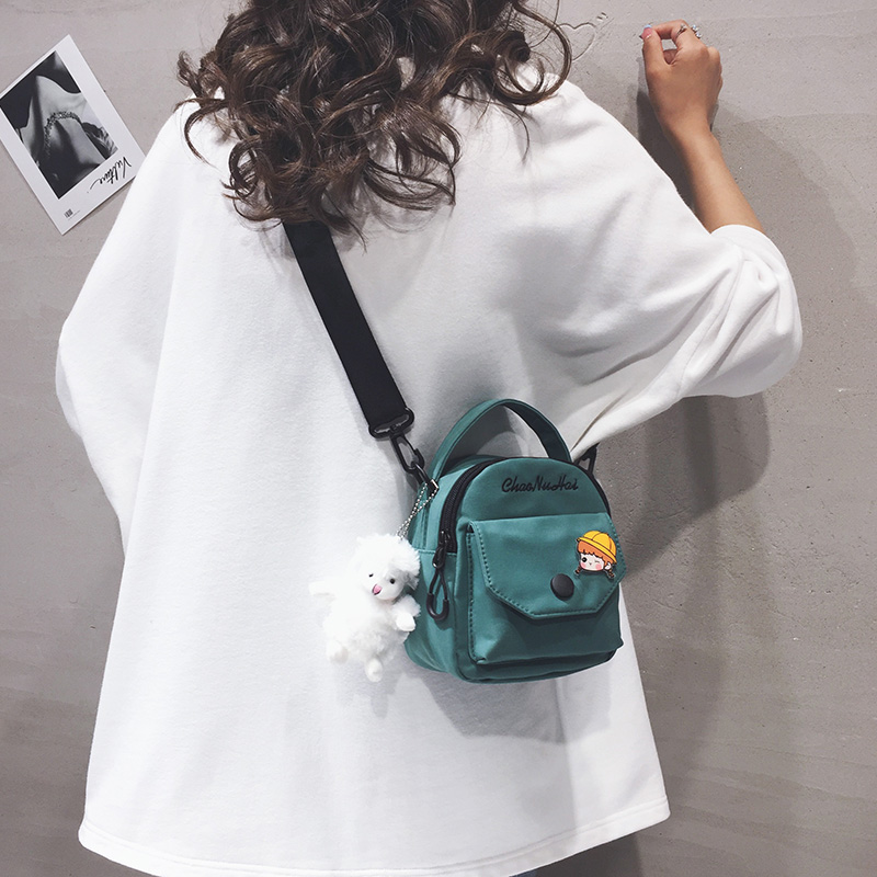 帆布小包包女2025新款潮ins韩版百搭手机包古着感可爱学生斜挎包,淘宝优惠券,粉丝福利购,淘宝优惠卷