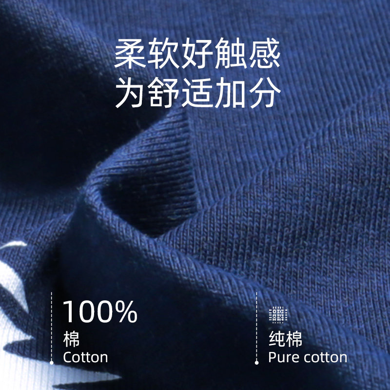 南极人男士纯棉春秋季长袖长裤睡衣 南极人帝雅睡衣/家居服套装