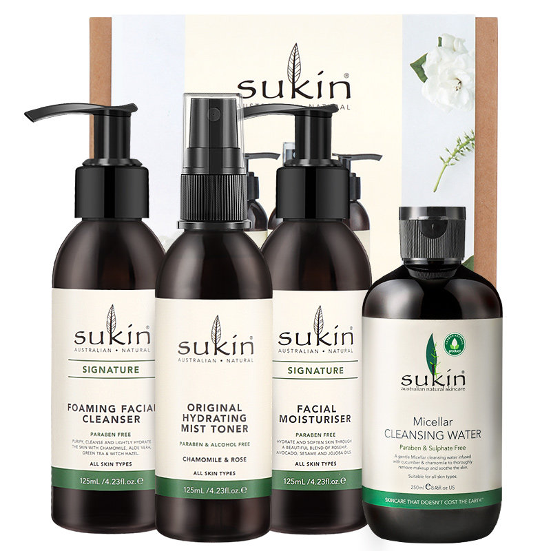 【组合】sukin/舒仟面部护理卸妆水 sukin海外面部护理套装