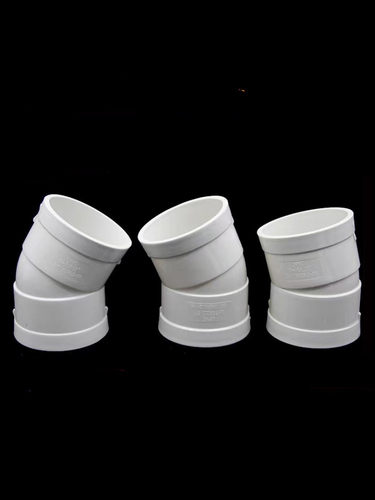 PVC微偏弯头11.25°15° 22.5°30°110 排水管偏置小角度接头 - 图2