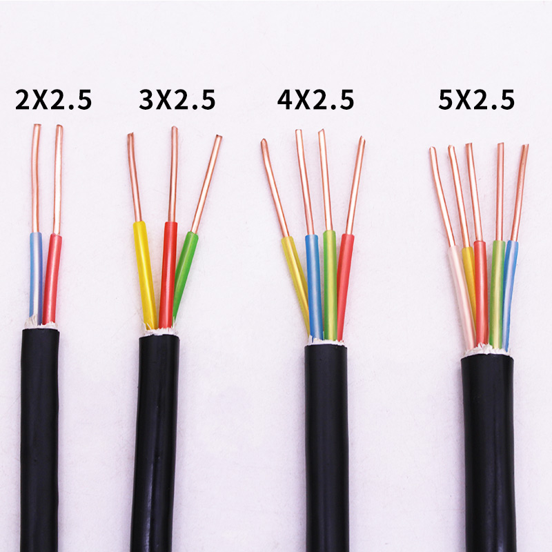 电缆YJV 2 3 4 5芯1.5 2.5 4 6平方国标纯铜阻燃VV三相四线户外 - 图1