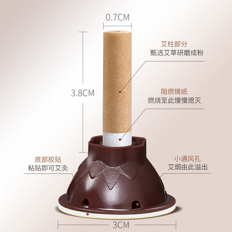 官方旗舰家用艾艾炙艾灸贴正品纯艾条艾柱盒子艾草随身灸器具罐-图0