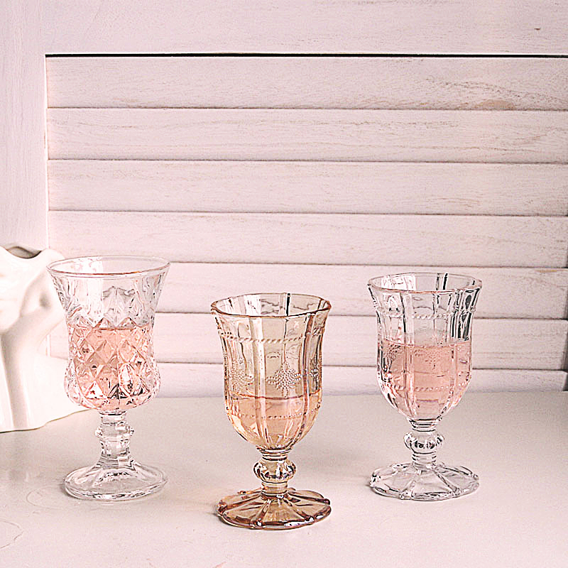 简约风ins高脚玻璃杯威士忌红酒杯葡萄酒香槟杯甜酒鸡尾酒杯耐热 - 图2