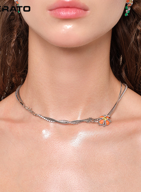 LNERATO幸运四叶花双层项链