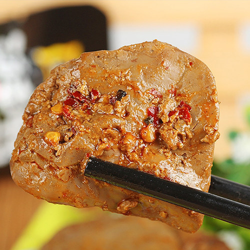 威益威香辣鸭肝卤味即食熟食休闲零食小吃肉类鹅肝口感500g/20袋