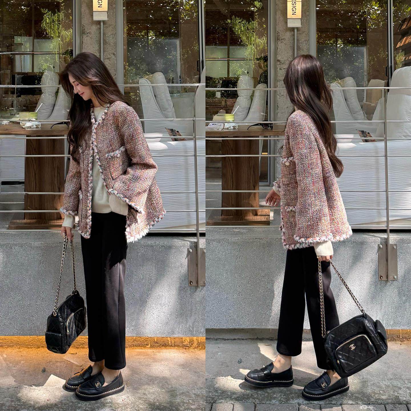 爵莱菲大码法式粗花呢小香风外套女短款秋季气质优雅名媛羊毛呢,淘宝优惠券,粉丝福利购,淘宝优惠卷