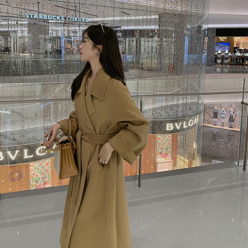 秋冬外套赫本风羊毛大码胖mm高级感双面呢新款200斤零羊绒大衣女,淘宝优惠券,粉丝福利购,淘宝优惠卷