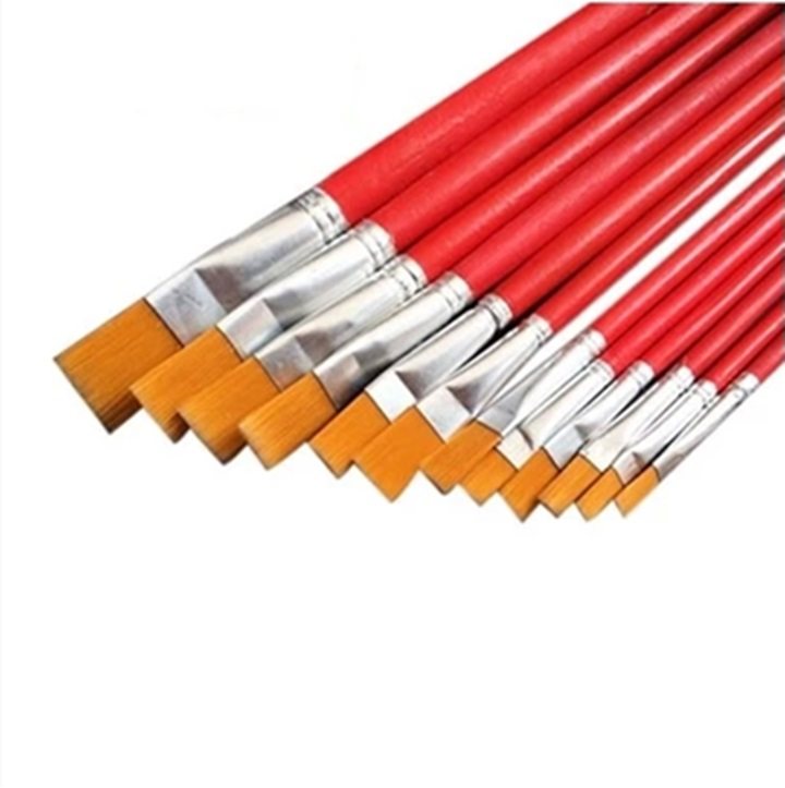 尼龙毛油画笔红杆水粉水彩笔刷子美术丙烯颜料画排笔勾线笔颜料笔,淘宝优惠券,粉丝福利购,淘宝优惠卷