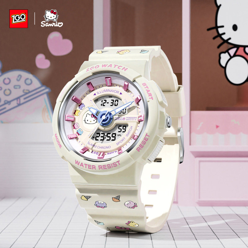 HelloKitty凯蒂猫手表女款初高中学生专用青少年儿童防水运动电子,淘宝优惠券,粉丝福利购,淘宝优惠卷