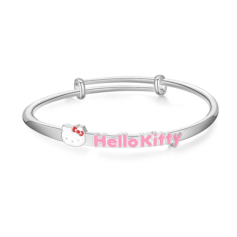 【hellokitty正版】哈喽kitty手镯凯蒂猫送闺蜜一对儿童生日礼物 - 图3