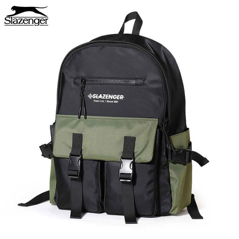 slazenger潮初高中学生时尚双肩包 slazenger箱包双肩背包