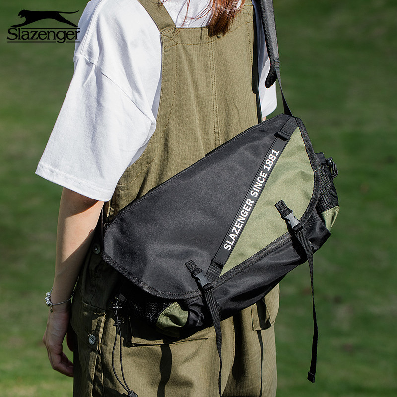 slazenger潮牌机能男生百搭斜挎包 slazenger箱包男士包袋