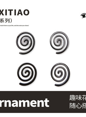 细细条小狗晕晕眼洞洞鞋鞋扣