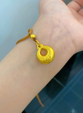 黄金包银吊坠女款时尚气质款