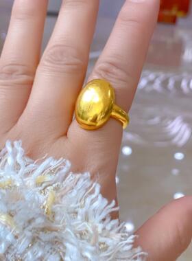 开口可调节戒指金包银小众设计