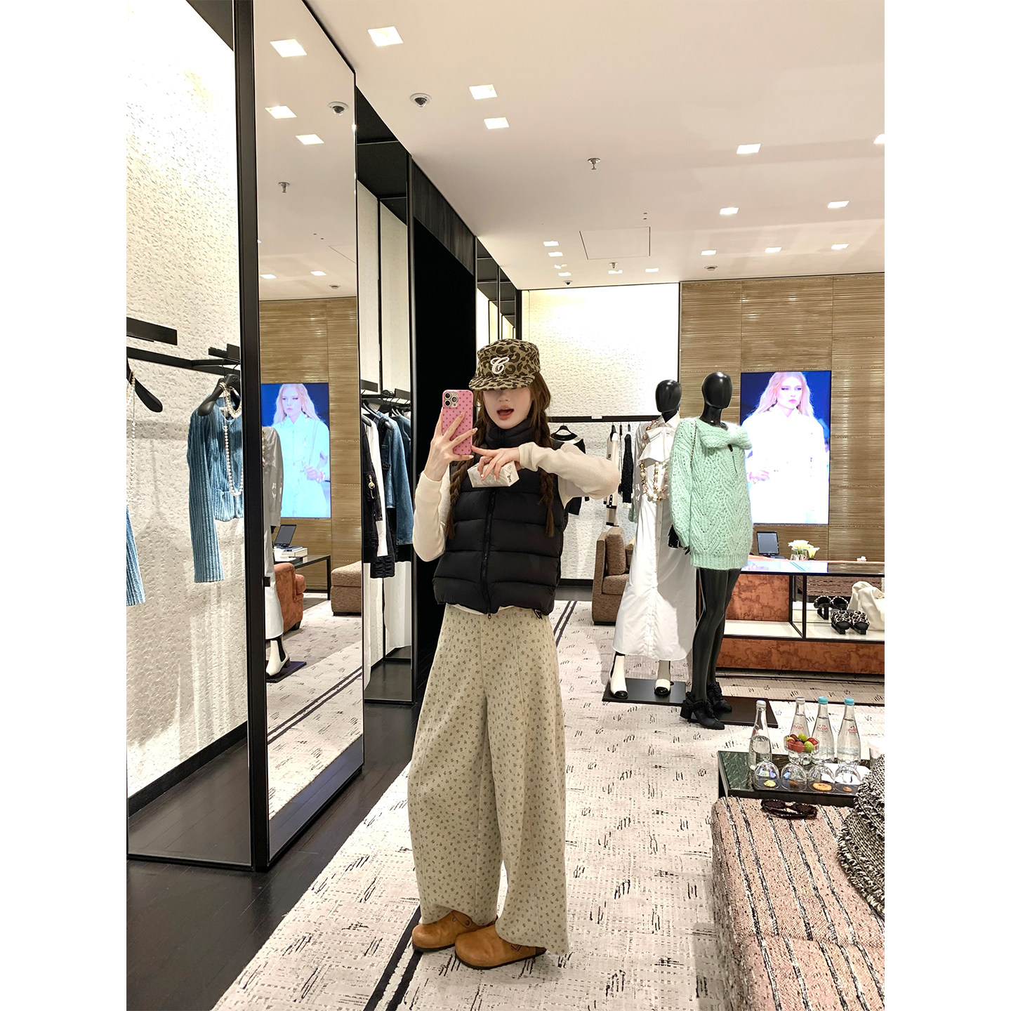 aaaaxbbb 潘提亚海 两色碎花直筒西装裤宽松阔腿显瘦长裤百搭女秋,淘宝优惠券,粉丝福利购,淘宝优惠卷